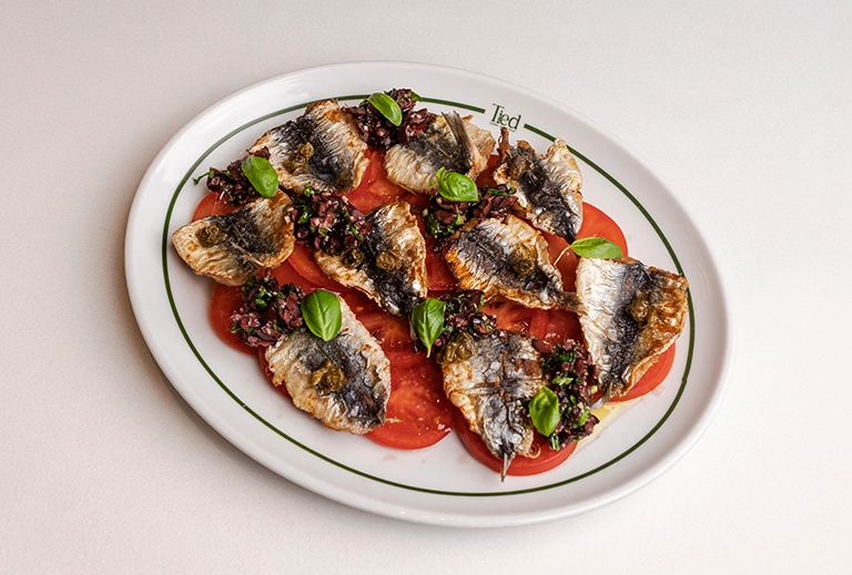 Sardine Cu Carpaccio De Roșii